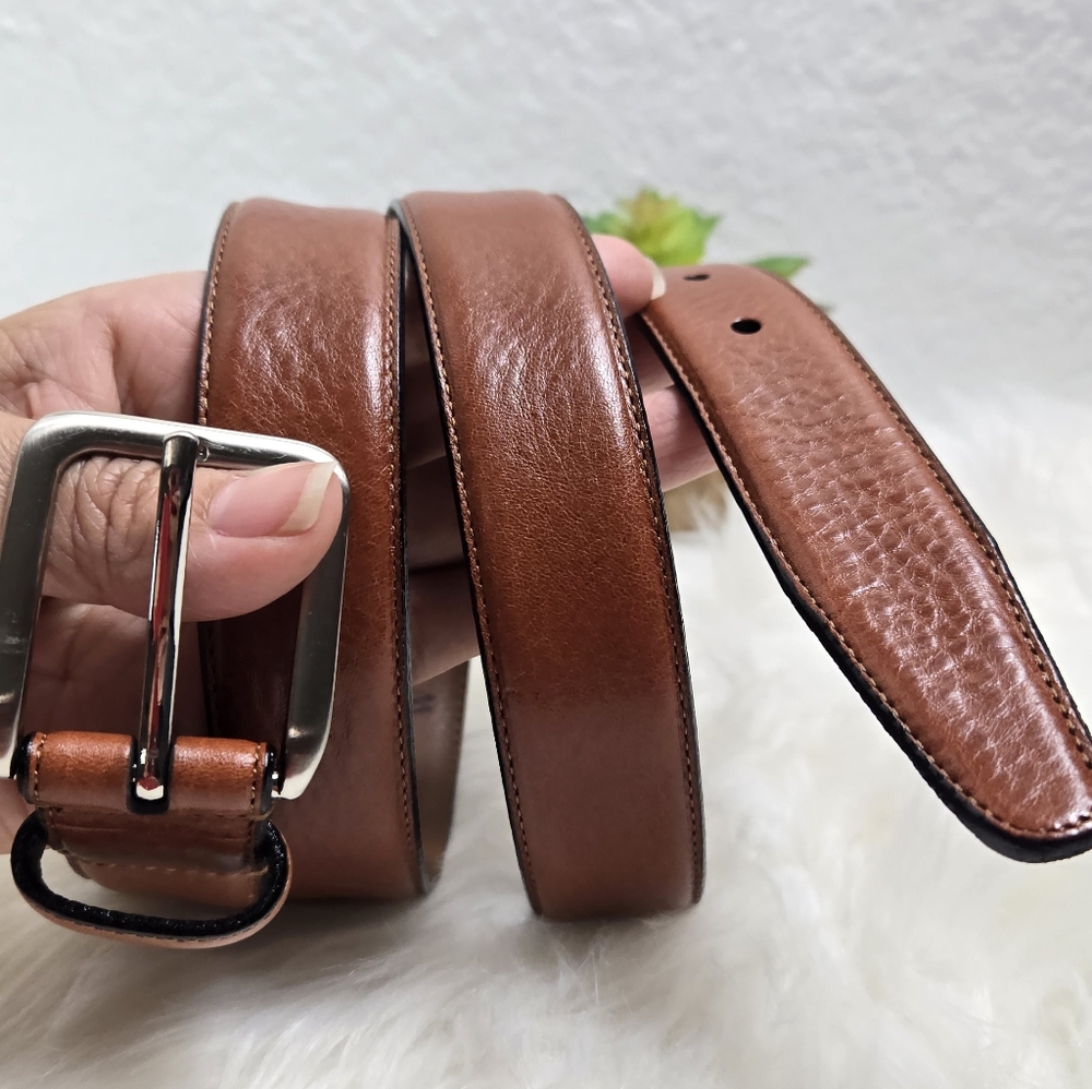 Men's Wearhouse Brown Italian Leather Men's Belt, Size 40